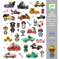 Djeco Crazy Motors matricakészlet vagány járművekkel színes csomagolásban