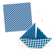 Djeco Origami készlet 100 darab 10x10 cm-es nyári mintás papírlappal