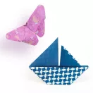 Djeco Origami készlet 100 darab 10x10 cm-es nyári mintás papírlappal