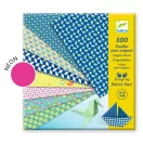 Djeco Origami készlet 100 darab 10x10 cm-es nyári mintás papírlappal