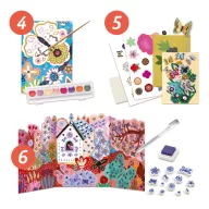   Djeco Kreatív műhely - 6 technika 1 dobozban - Virágos kert - Flower Box
