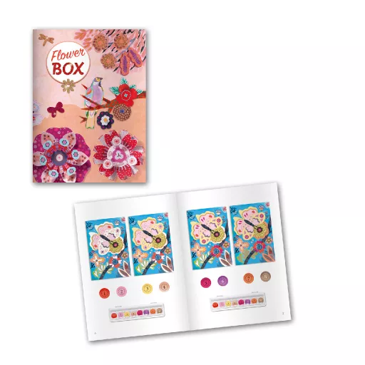 Djeco Kreatív műhely - 6 technika 1 dobozban - Virágos kert - Flower Box