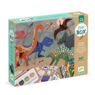 Djeco Kreatív műhely - 6 technika 1 dobozban - Dinoszauruszok világa készlet dobozban