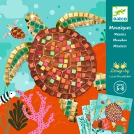 Djeco Karib-térség mozaikkép készítő szett színes elemekkel