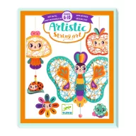 Djeco Artistic String art Kertemben varrókészlet színes cérnákkal és díszítőelemekkel