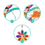 Djeco Artistic String art Kertemben varrókészlet színes cérnákkal és díszítőelemekkel