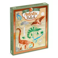Djeco Artistic Patch dinoszauruszos metálminta készítő szett csomagolása