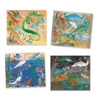Djeco Artistic Patch dinoszauruszos metálminta készítő szett csomagolása