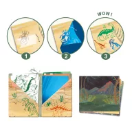 Djeco Artistic Patch dinoszauruszos metálminta készítő szett csomagolása