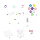 Djeco Artistic Aqua gyöngyből kép Rainbow szivárvány mintával