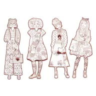 Djeco Nina Divat és barátai színező készlet 6 éves kortól