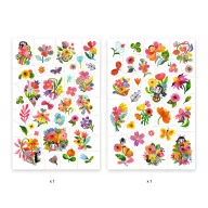 Djeco Tetováló matricák - Virág akvarell - Aqua flor
