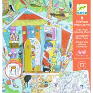   Djeco Meglepetés színezők - Nina kuckói - Nina’s play tents