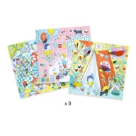   Djeco Meglepetés színezők - Nina kuckói - Nina’s play tents