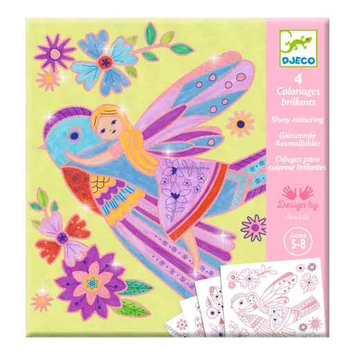 Djeco Csillámló színezők - Apró szárnyak - Little Wings