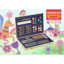 Djeco Sparkling box of colours kreatív festő és rajz készlet doboza