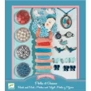 Djeco Pearls and birds ékszerkészítő készlet madaras medálokkal és színes gyöngyökkel