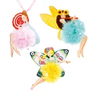 Djeco Fairy Pompoms kreatív szett tündéres pompom figurákkal