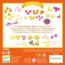 Djeco Flower virágmintás gyöngykészlet dobozában