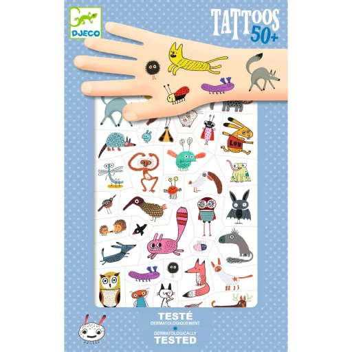 Djeco Tetováló matricák - Cukik és viccesek - Little critters