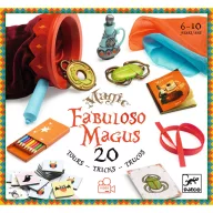 Djeco Fabuloso Magus bűvészkészlet főkép varázskellékekkel, kártyákkal és szkarabeusz bogárral