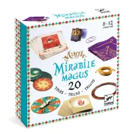 Djeco Mirabile Magus bűvészkészlet főkép a 20 trükk kellékeivel és kártyáival