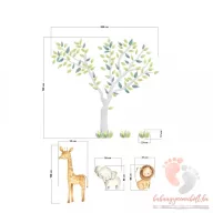 Design falmatrica - Szafari állatok 1