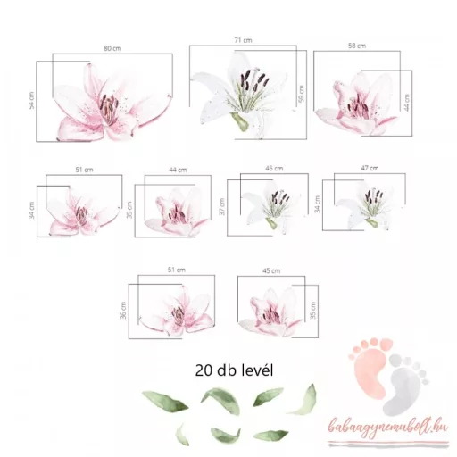 Design falmatrica - Liliom XXL