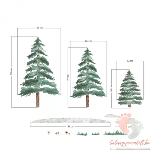 Design falmatrica - 3 mamutfenyő