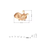 Design falmatrica - Őzike virágokkal