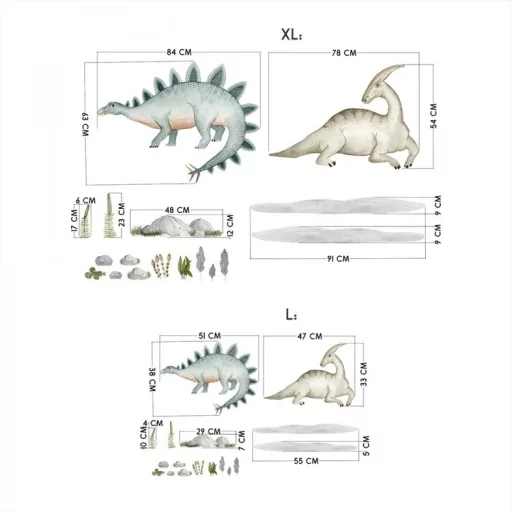 Design falmatrica - Sztegoszaurusz és Paraszaurolofusz