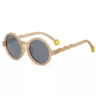   Olivio & Co polarizált gyerek napszemüveg 5-12 év - Round Sand Beige