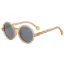 Olivio & Co polarizált gyerek napszemüveg 5-12 év - Round Sand Beige