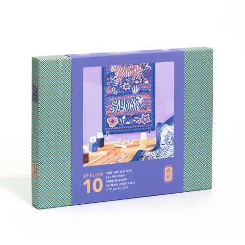 Djeco Műterem 10 - Selyem festés, Tigrisek  - Atelier 10, Silk Painting