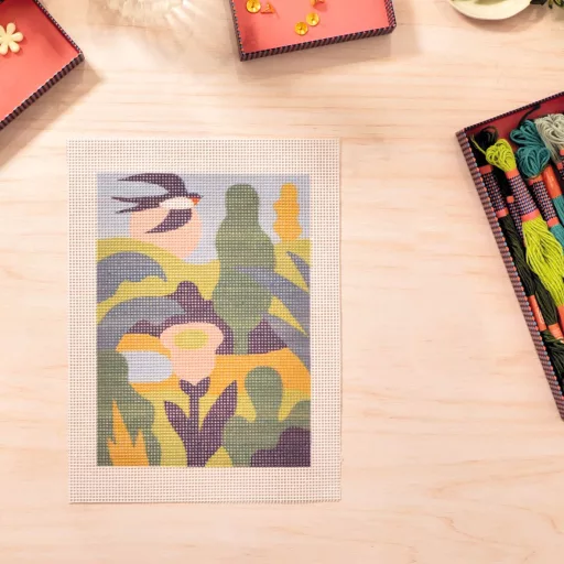 Djeco Műterem 65 - Tűhímzés, Hajnal - Atelier 65, Needlepoint