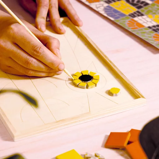 Djeco Műterem 73 - Mozaikkép, Páva - Atelier 73, Mosaic