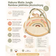 Hakuna matte játékhidas játszószőnyeg - Jungle Rainbow