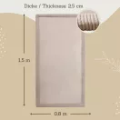 Hakuna matte memóriahabos puha gyerekszőnyeg 80x150 cm - Bézs