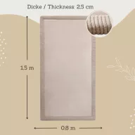   Hakuna matte memóriahabos puha gyerekszőnyeg 80x150 cm - Bézs
