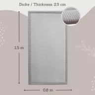  Hakuna matte memóriahabos puha gyerekszőnyeg 80x150 cm - Szürke