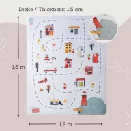   Hakuna matte memóriahabos puha gyerekszőnyeg 160x120 cm - Város