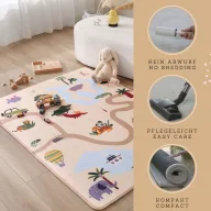   Hakuna matte memóriahabos puha gyerekszőnyeg 160x120 cm - Szafari túra