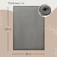   Hakuna matte memóriahabos puha gyerekszőnyeg 200x280 cm - Sötétszürke