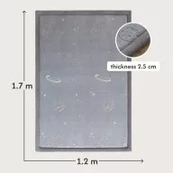  Hakuna matte memóriahabos puha gyerekszőnyeg 170x120 cm - Világító bolygók