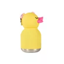 Asobu Bestie mini termosz 200 ml sárga kacsa karakterrel és karabinerrel