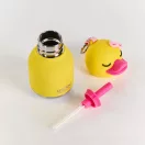 Asobu Bestie mini termosz 200 ml sárga kacsa karakterrel és karabinerrel