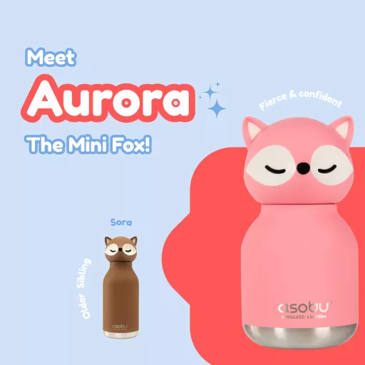 Asobu Bestie mini termosz - Róka