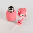 Asobu Bestie mini róka alakú rózsaszín hőtartó gyerek kulacs