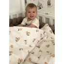 Infantilo ovis ágyneműhuzat szett 100x135 cm Lemon Ecru citromos mintával