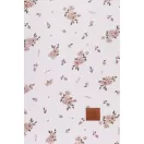 Infantilo Little Flowers virágmintás 100% bambusz viszkóz anyag közeli képe márkajelzéssel